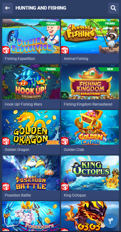 1xBet Hunting & Fishing