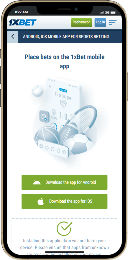 1xBet app download