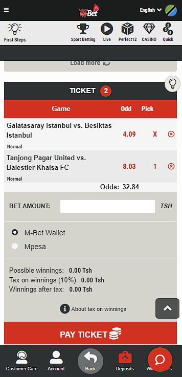 M-Bet betslip