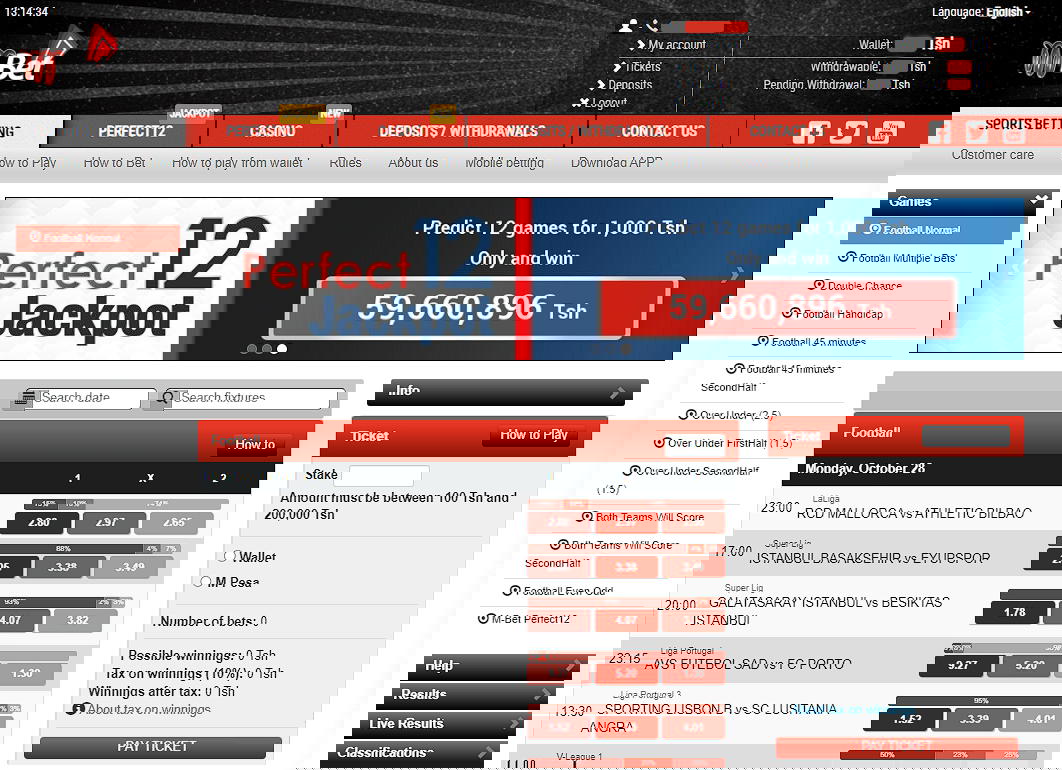 M-Bet website