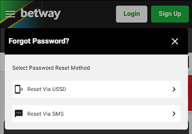 betway how to change password