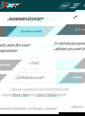 22bet forgotten password