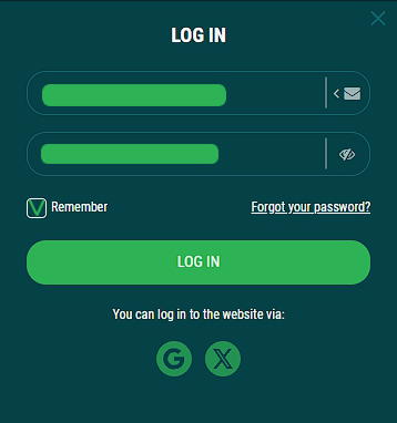 22bet login form