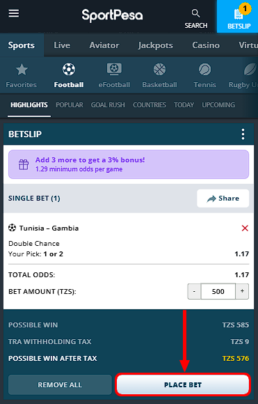 SportPesa tz app download latest version  