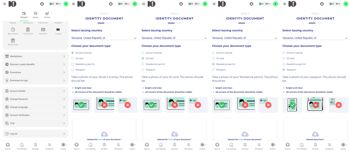 10bet account verification