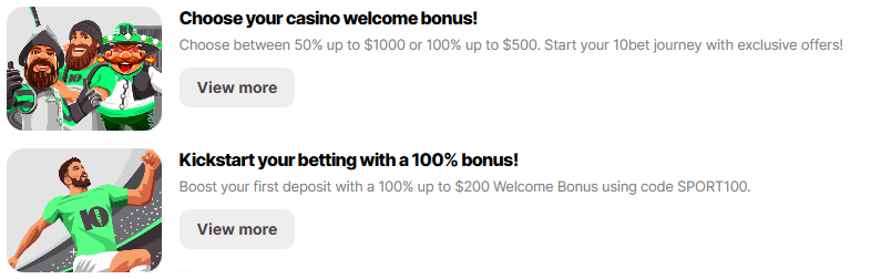 What are the steps to claim the 10bet Tanzania sign up bonus?