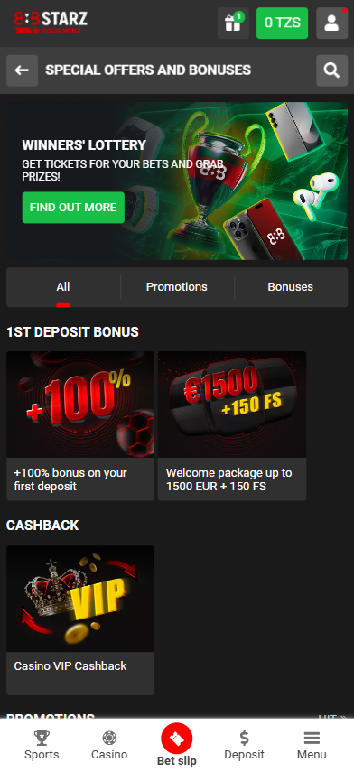 First deposit bonuses and other offers