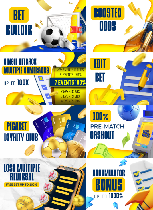 PigaBet Sports bonuses