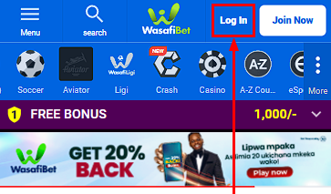 WasafiBet login