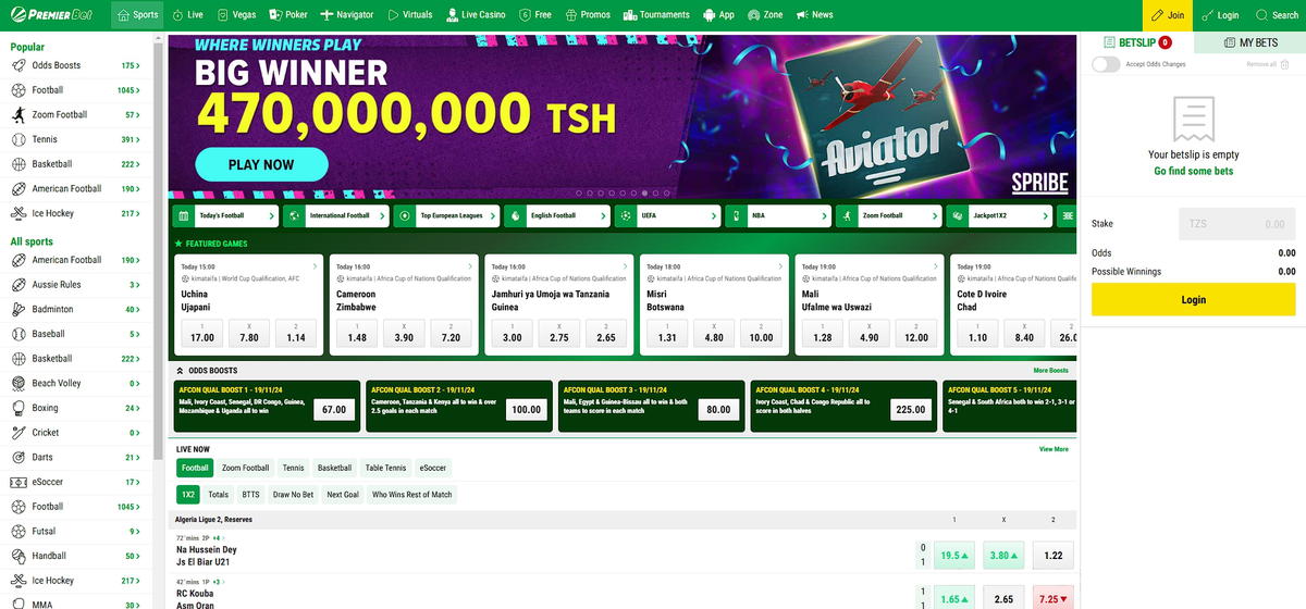 Premier bet website