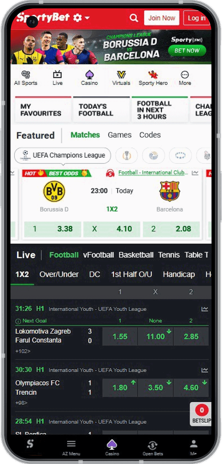 Sportybet apk tz latest version
