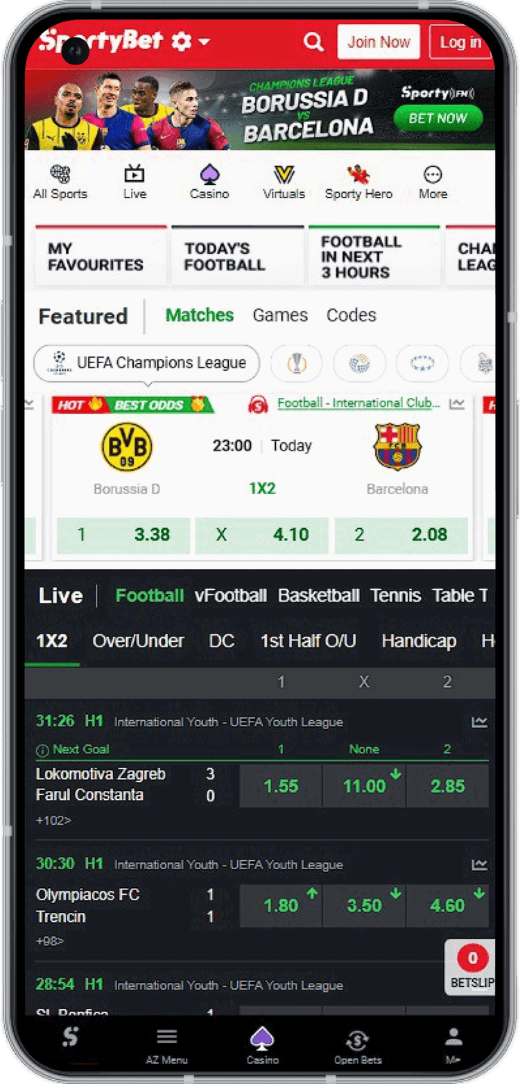 Sportybet apk tz latest version  