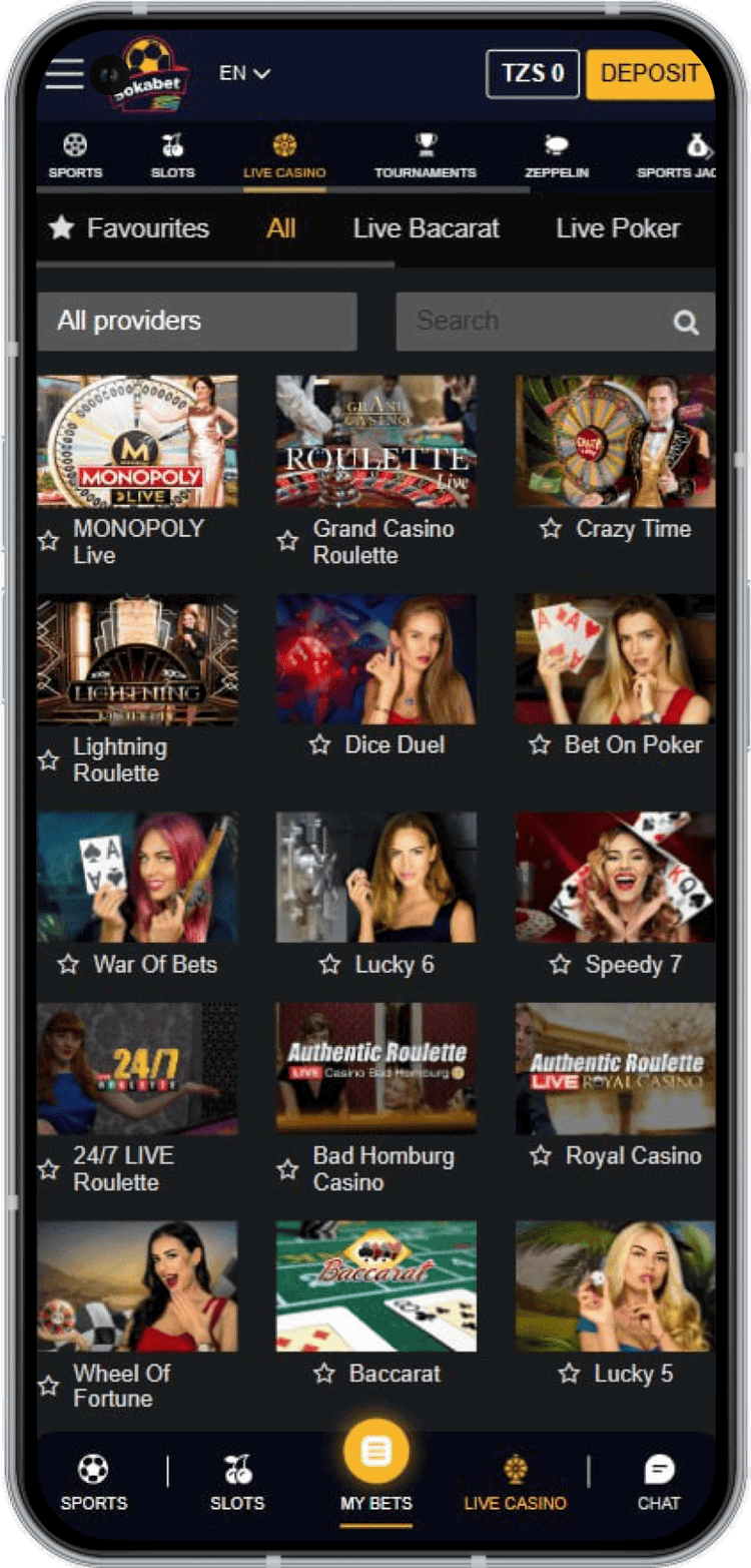 Sokabet Casino TZ app download