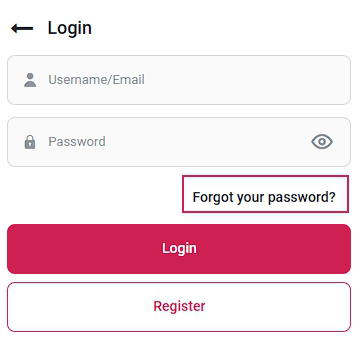 Mybet login form