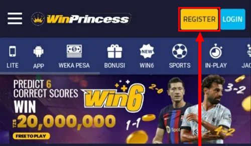 WinPrincess account creation