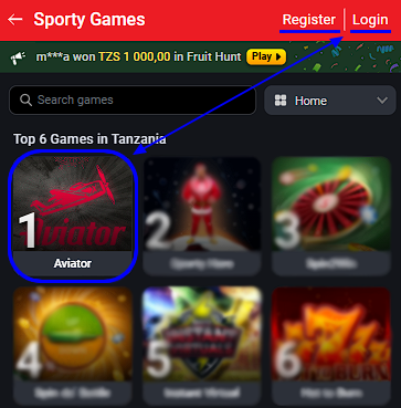 Sportybet aviator tz sign up login  